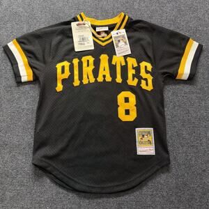 Pittsburgh Pirates Jersey Mens Small Black MLB Mitchell & Ness Willie Stargell 8